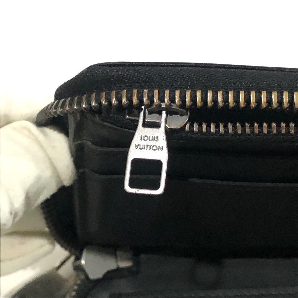 Authentic Louis Vuitton Damier Infini Vertical Leather Zippy Round Long Wallet - Picture 15 of 16